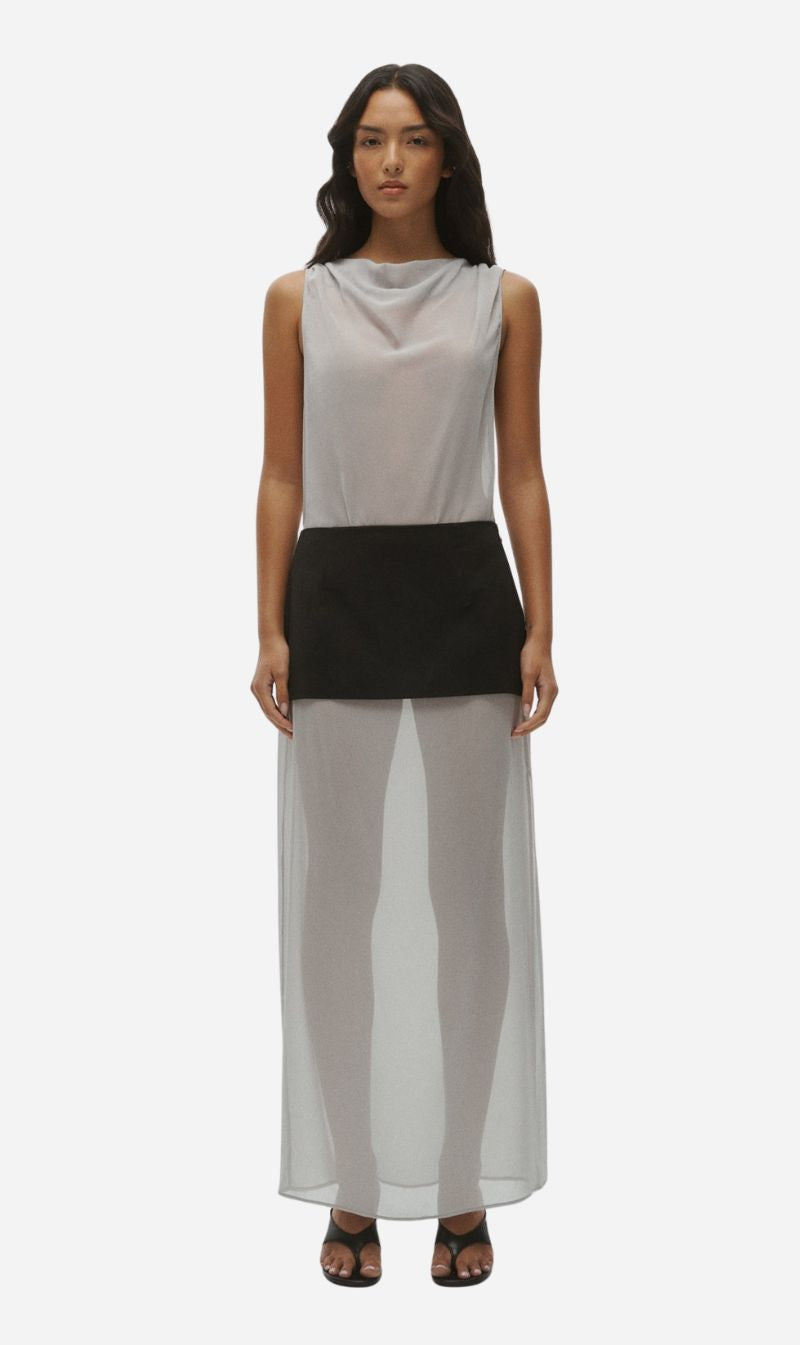 One Of Others | Miro Dress - Silver / Black