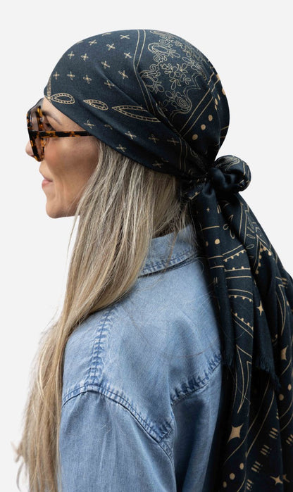 Dark Hampton | The Quin Wool Silk Scarf
