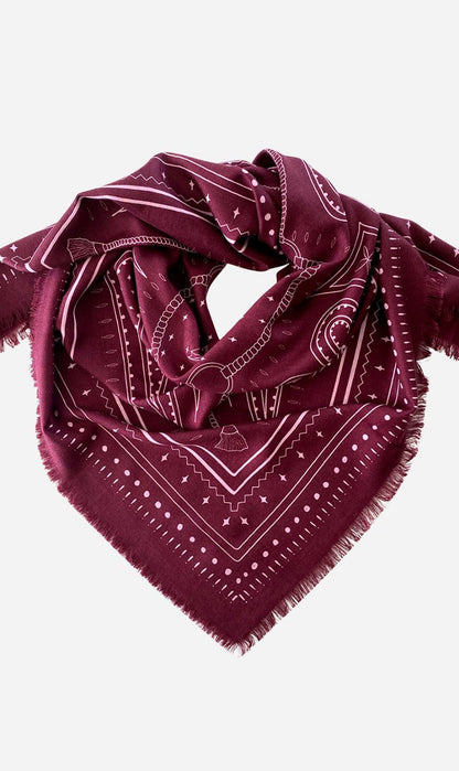 Dark Hampton | The Hadfield Wool Silk Scarf