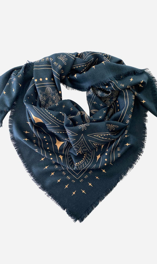 Dark Hampton | The Quin Wool Silk Scarf