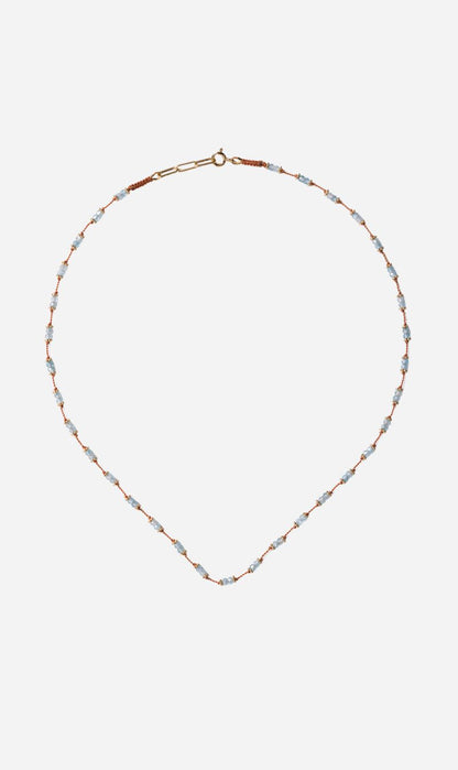 Tityaravy | Tiara Necklace G2116 - Blue Zircon
