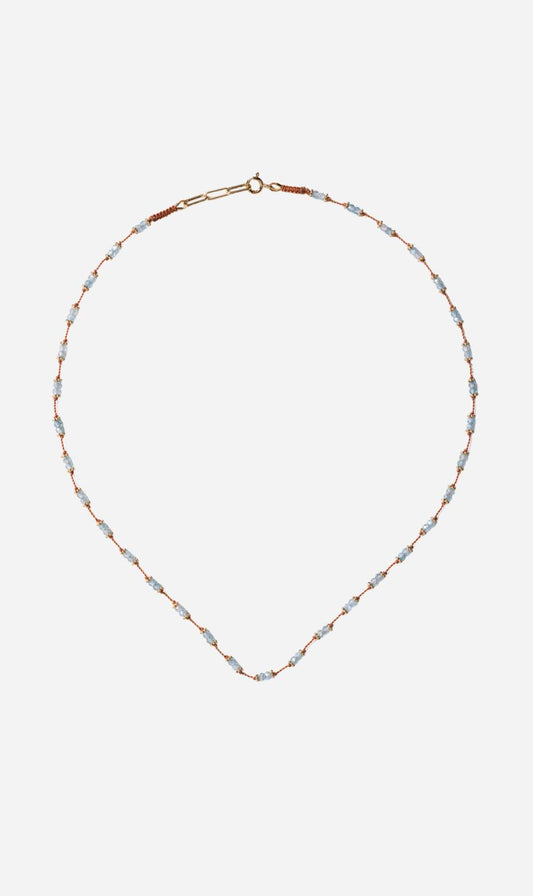 Tityaravy | Tiara Necklace G2116 - Blue Zircon