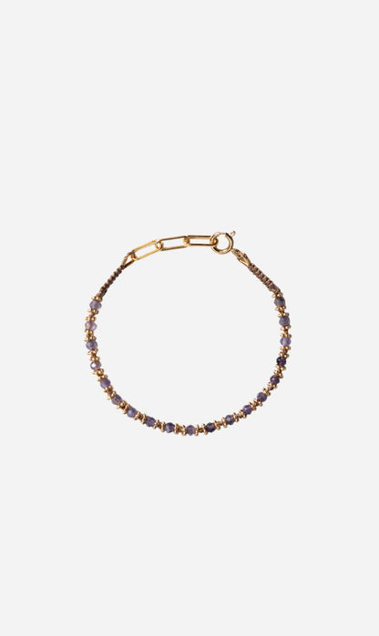 Tityaravy | Kamala Bracelet 090 - Beige / Amethyst