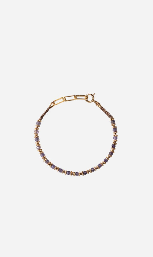 Tityaravy | Kamala Bracelet 090 - Beige / Amethyst