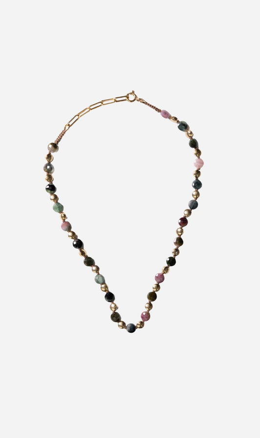 Tityaravy | Peela Necklace - Tourmaline / Multi