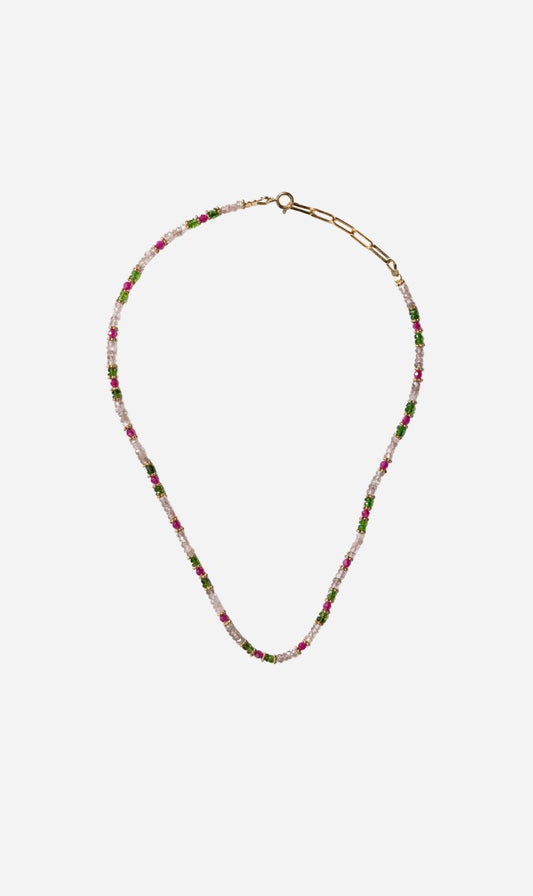 Tityaravy | Shri Necklace 2078 - Diopside / Zircon