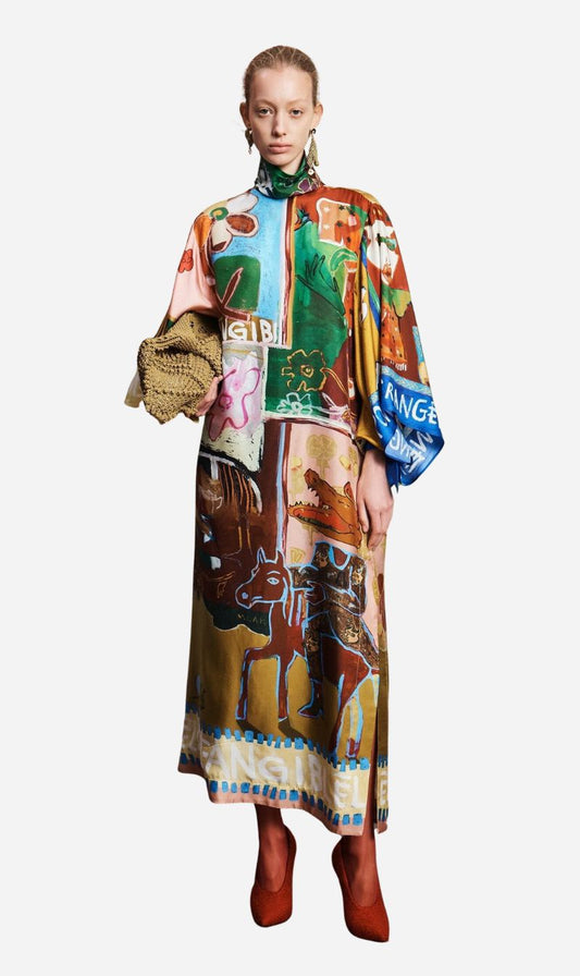 Alemais | Mlak Silk Midi Dress