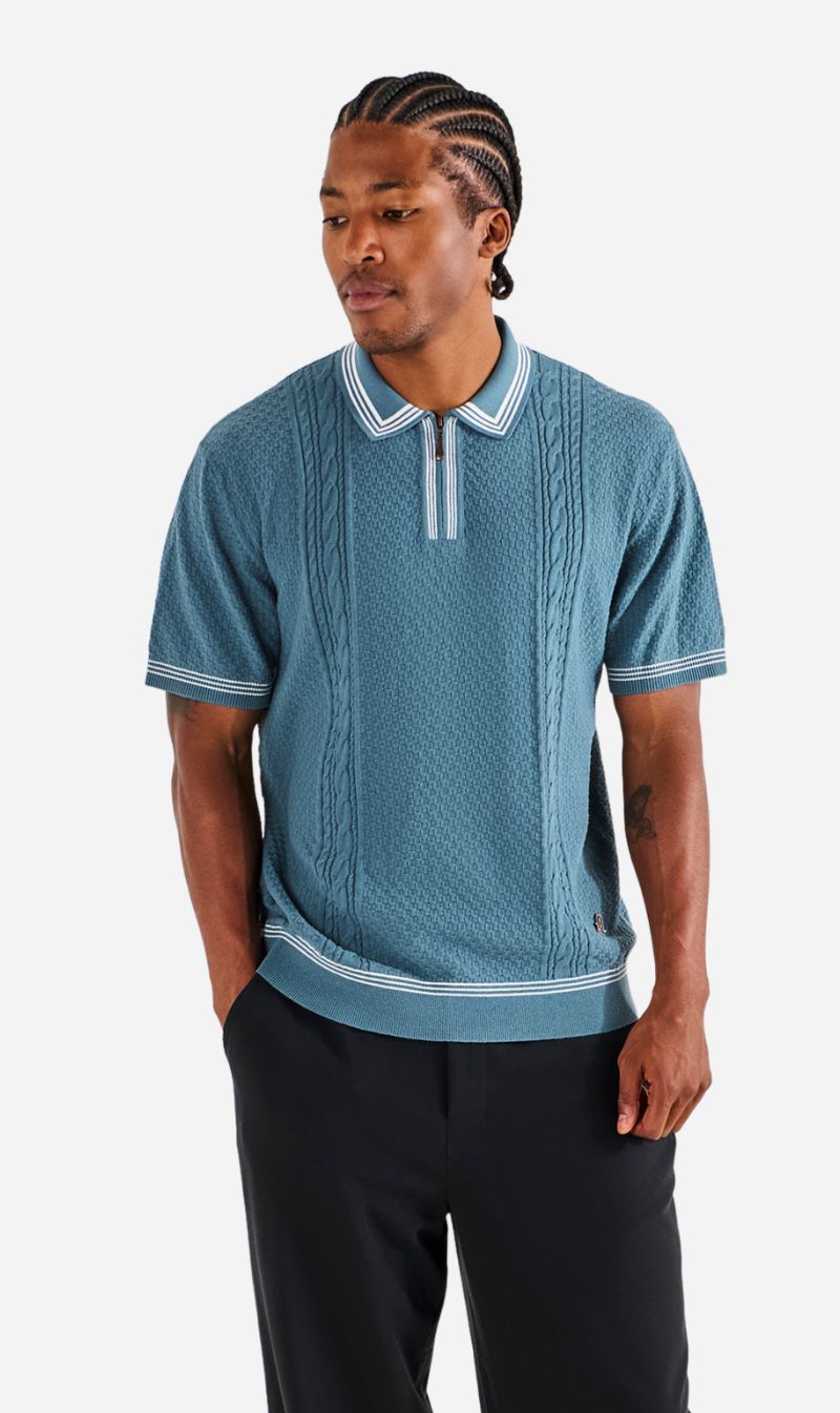 Malbon | Navarro Polo - Aegean Blue
