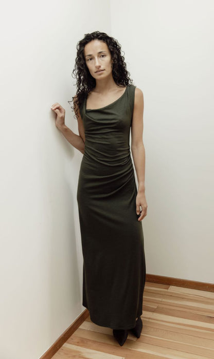 Dominique Healy | Nevermind Dress Merino - Forest