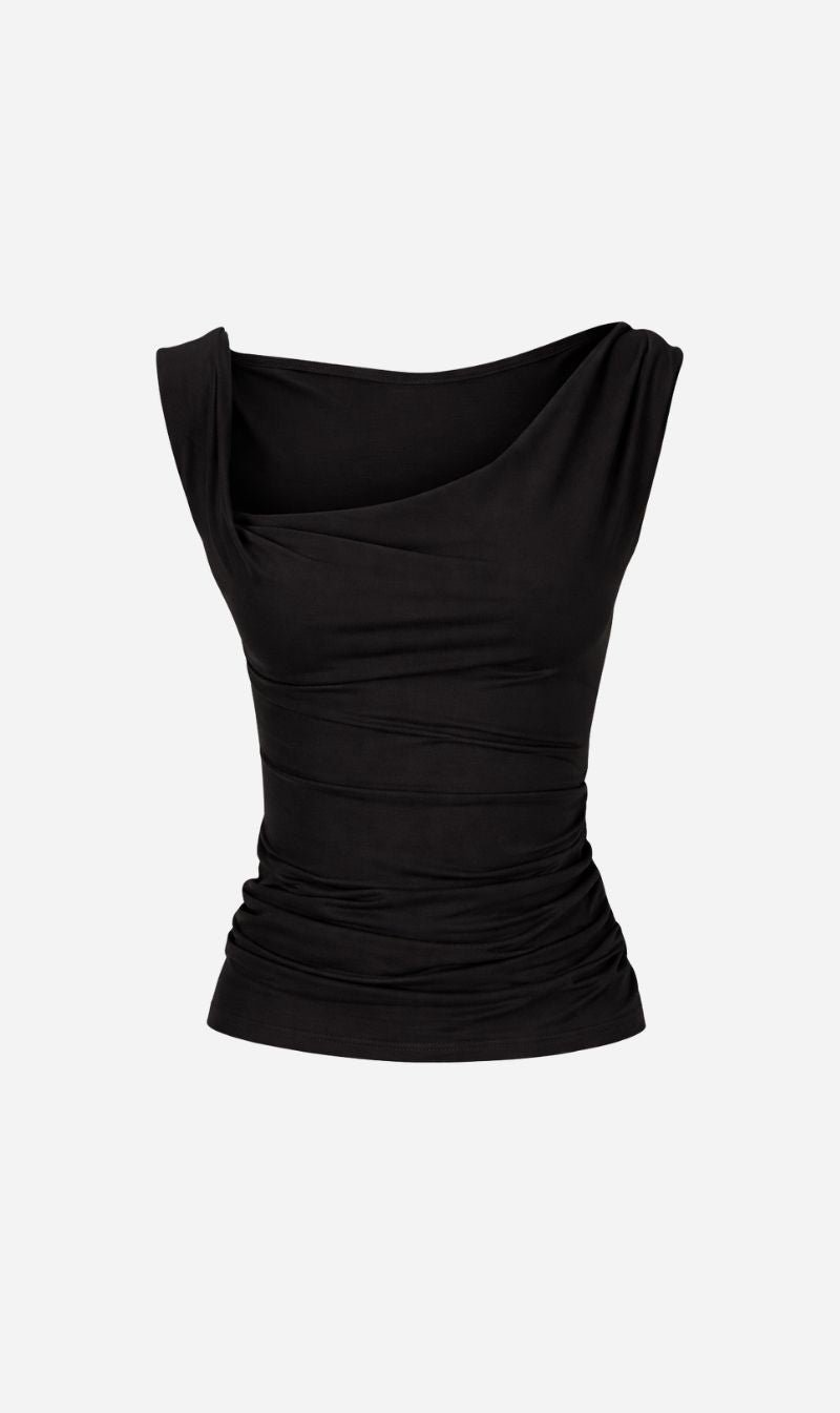 Dominique Healy | Nevermind Singlet Merino - Black