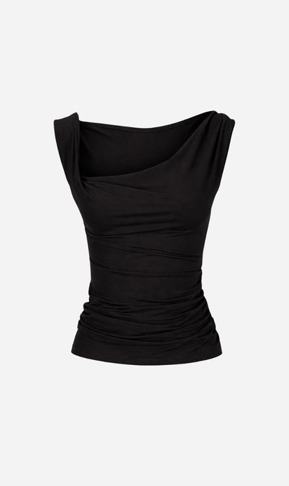 Dominique Healy | Nevermind Singlet Merino - Black