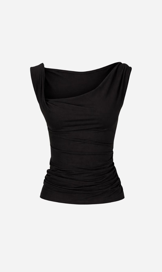 Dominique Healy | Nevermind Singlet Merino - Black