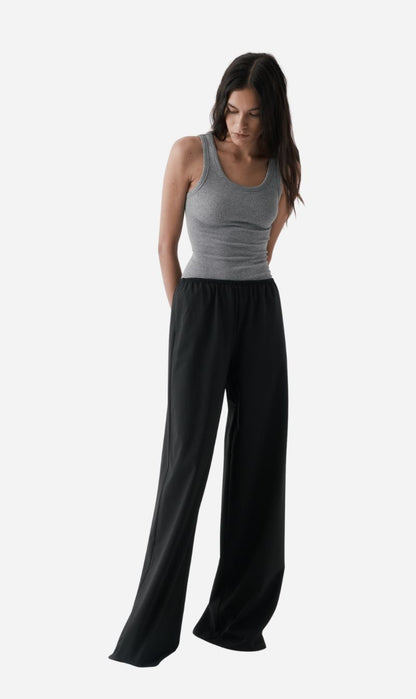 Rebe | Pull On Trouser - Black