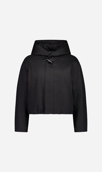 Rebe | Cropped Cotton Drill Jacket - Black