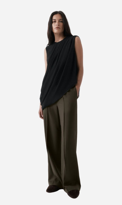 Rebe | Draped Top - Black