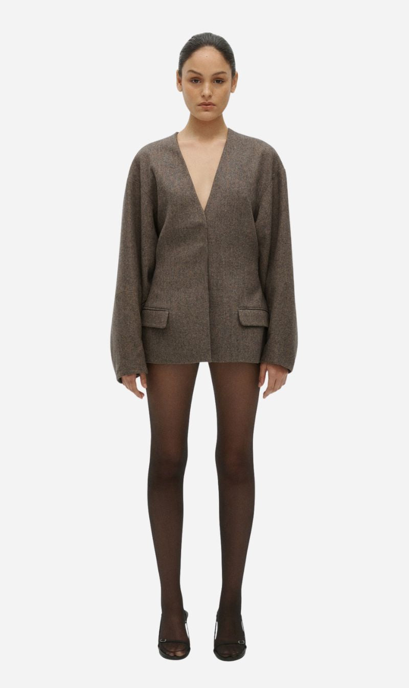 One Of Others | Luca Blazer - Brown / Black