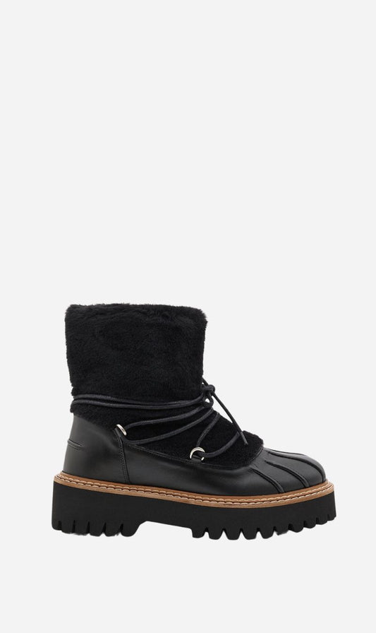 Yves Salomon | Merino Ironed Lamb Shoes - Black