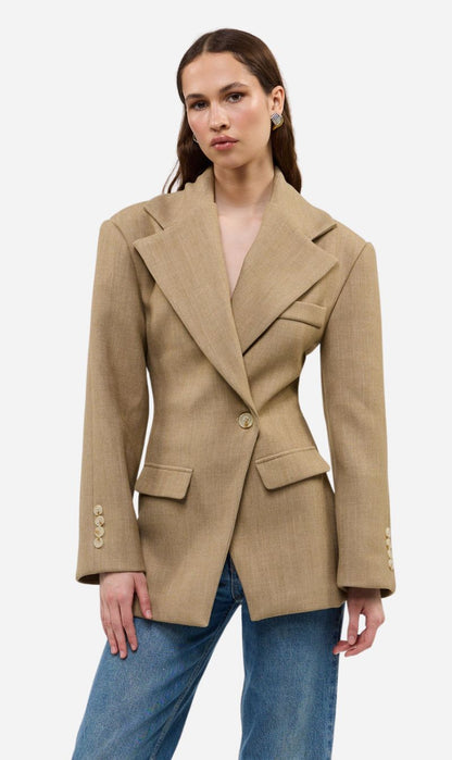 Bubish | Saskia Cinched Blazer - Caramel