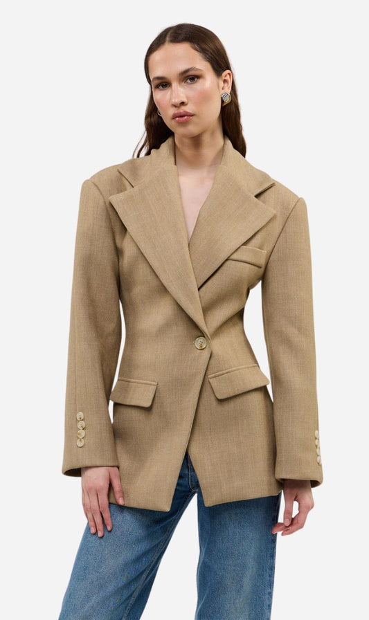 Bubish | Saskia Cinched Blazer - Caramel