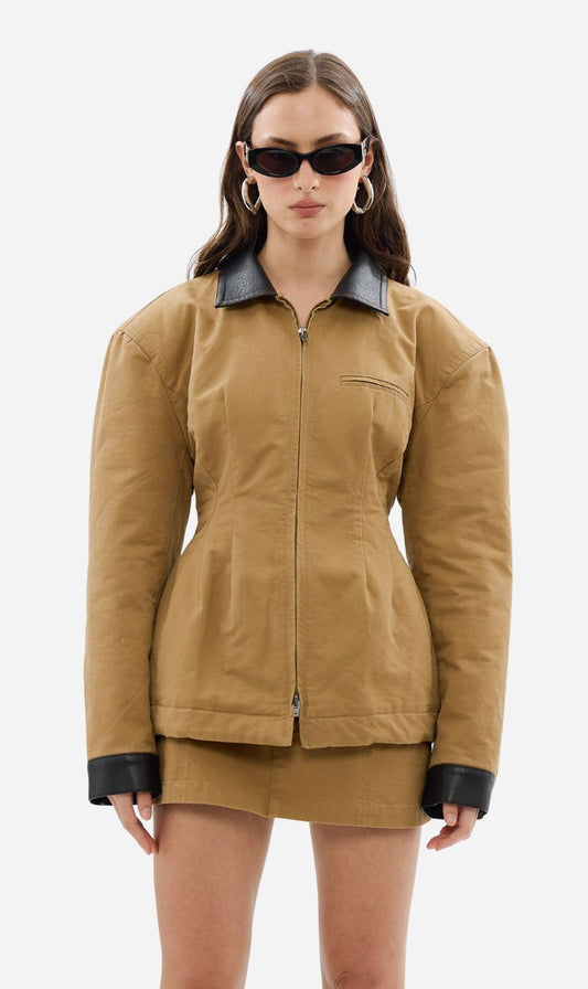 Bubish | Olivia Cinched Country Jacket - Tan