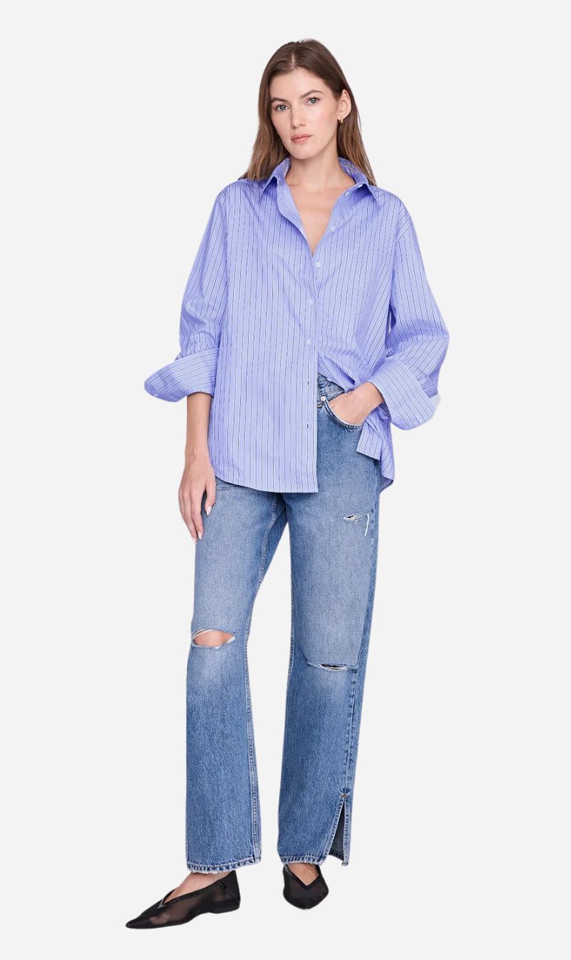 Anine Bing | Essie Shirt - Blue Stripe