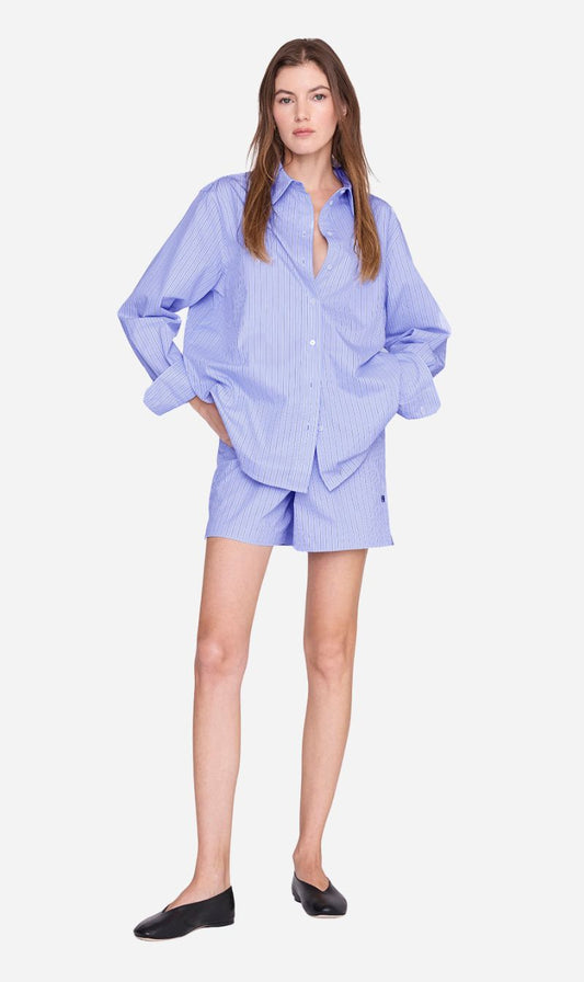 Anine Bing | Ramy Short - Blue Stripe