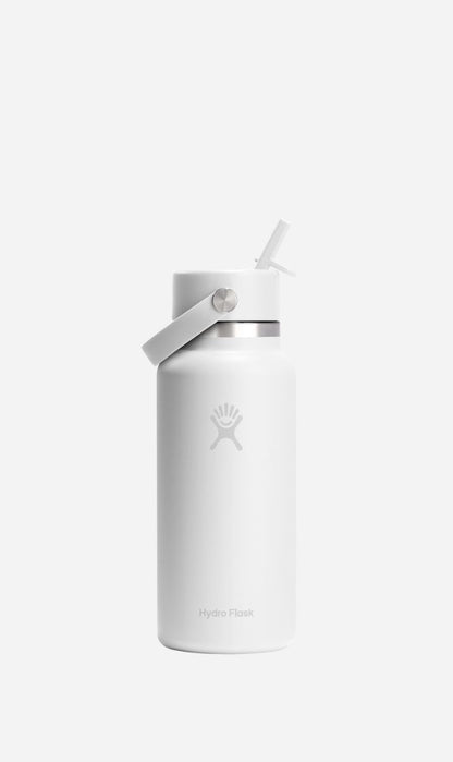 Hydro Flask | 32 Oz Wide Flex Straw Cap - White