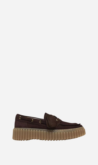 Clarks | Torhill Boat - Dark Brown Suede