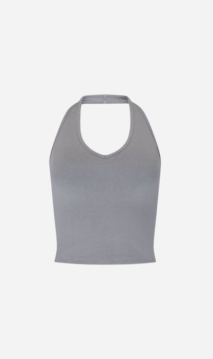 Pinky & Kamal | Halter Bodice Top - Pebble Grey