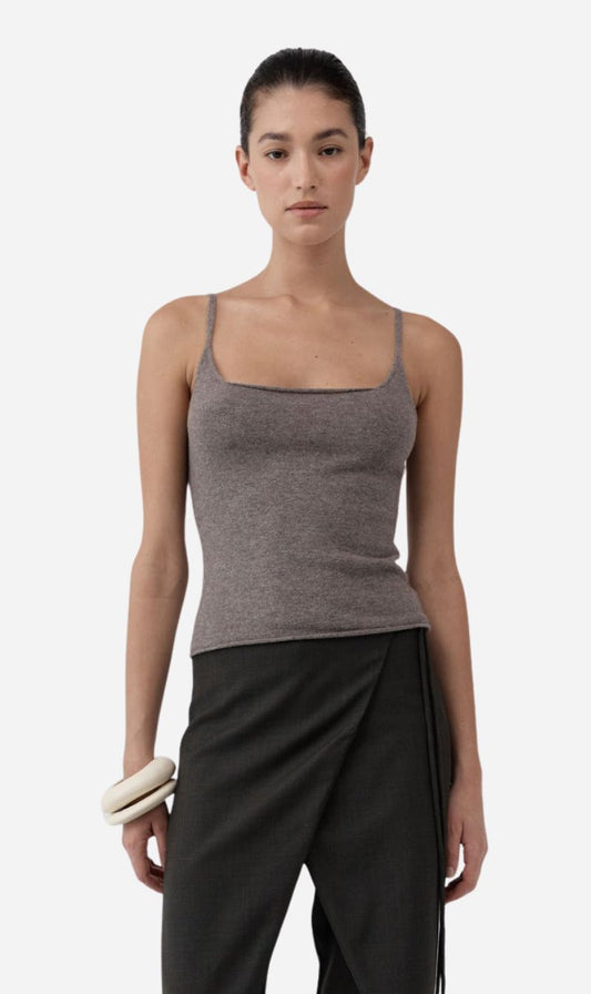 St Agni | Merino Wool Slim Tank - Vapor
