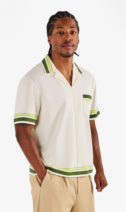 Malbon | Ventura Camp Shirt - White