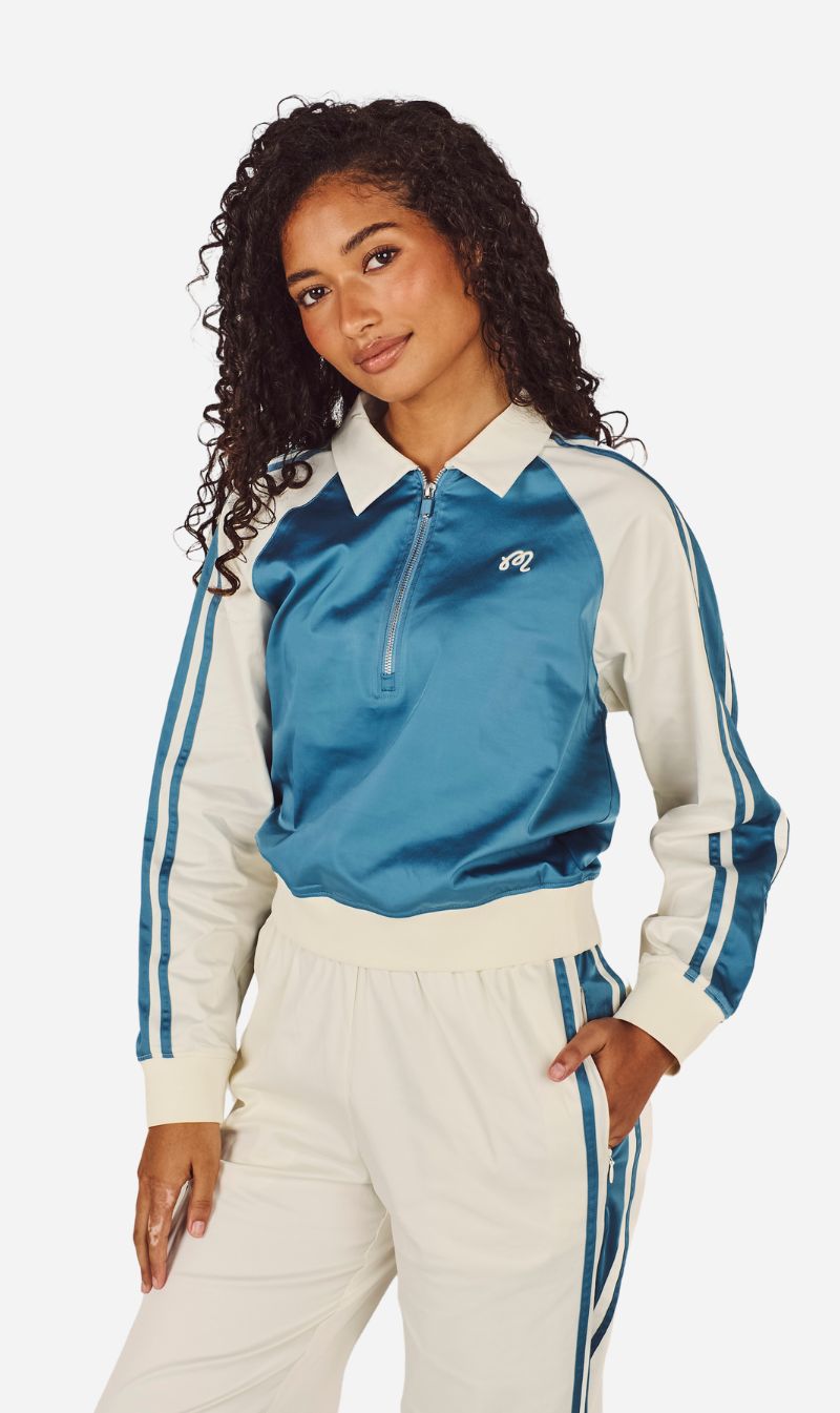 Malbon | Liliana Pullover - Aegean Blue / Cream