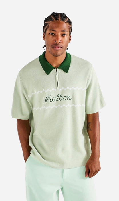 Malbon | Benny Sweater Polo - Green Tint
