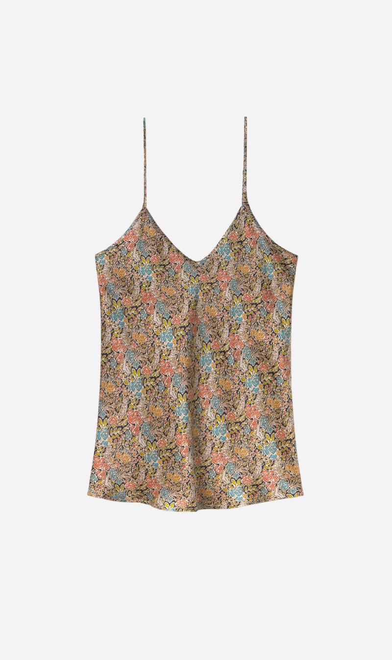Silk Laundry | Bias Cut Cami - Sugar Floral