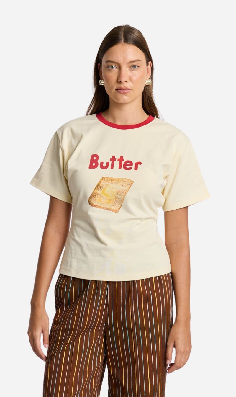 Maku The Label | Butter On Toast Fitted Tee - Butter