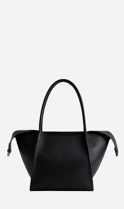 Yu Mei | Claudia Tote - Black Deer Nappa