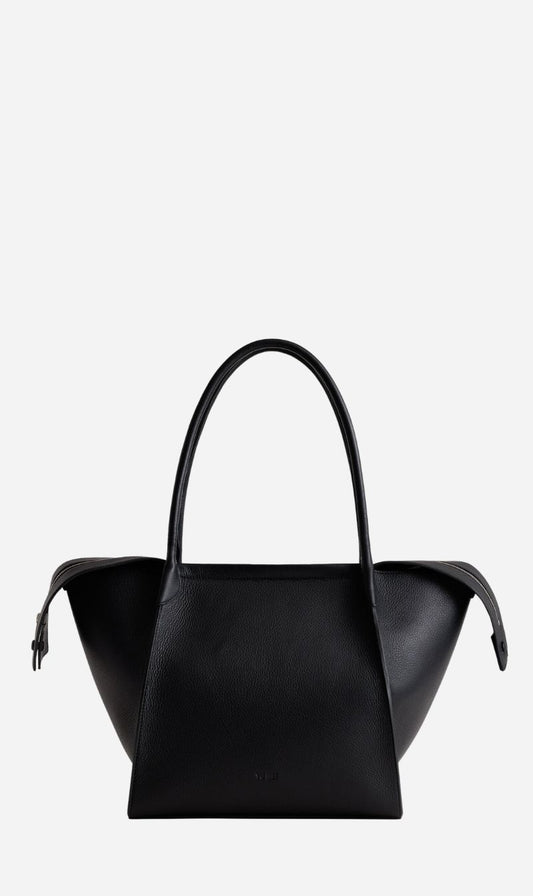 Yu Mei | Claudia Tote - Black Deer Nappa