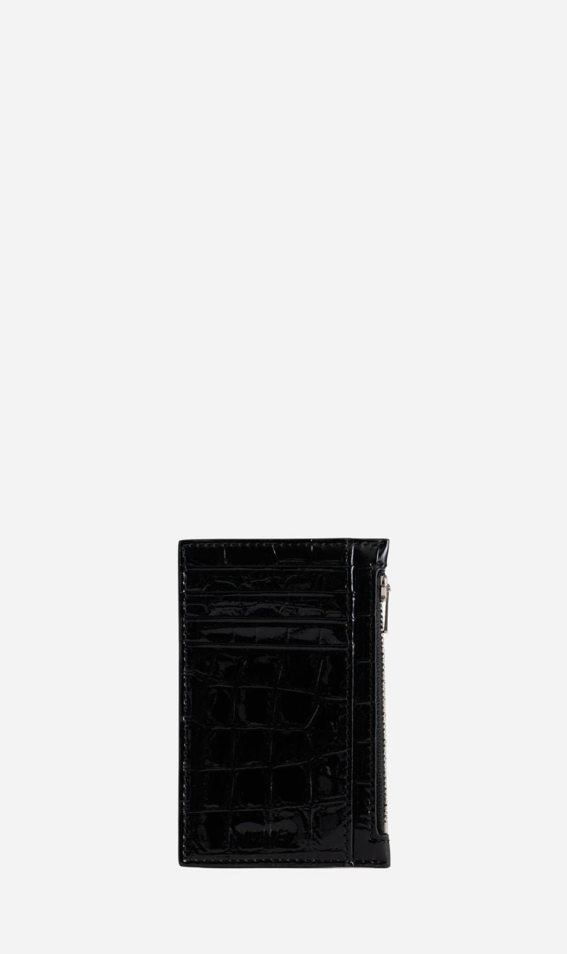 Yu Mei | Frank Cardholder - Black Croc