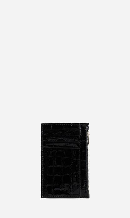Yu Mei | Frank Cardholder - Black Croc
