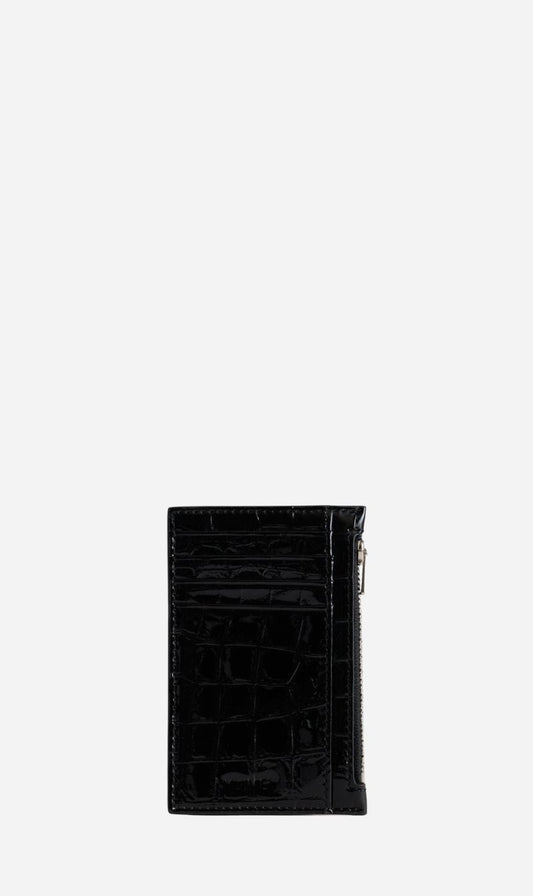 Yu Mei | Frank Cardholder - Black Croc