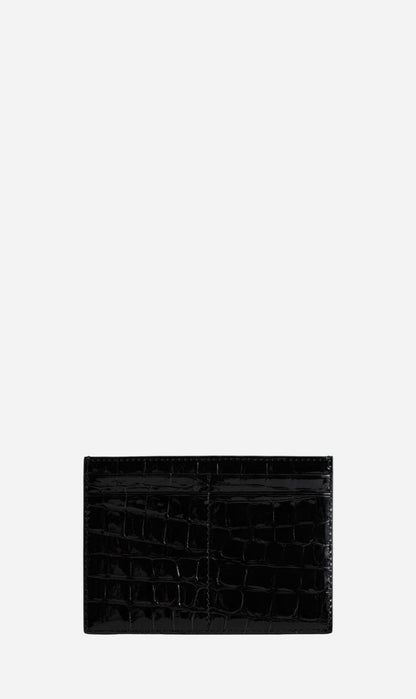 Yu Mei | Youhan Cardholder - Black Croc