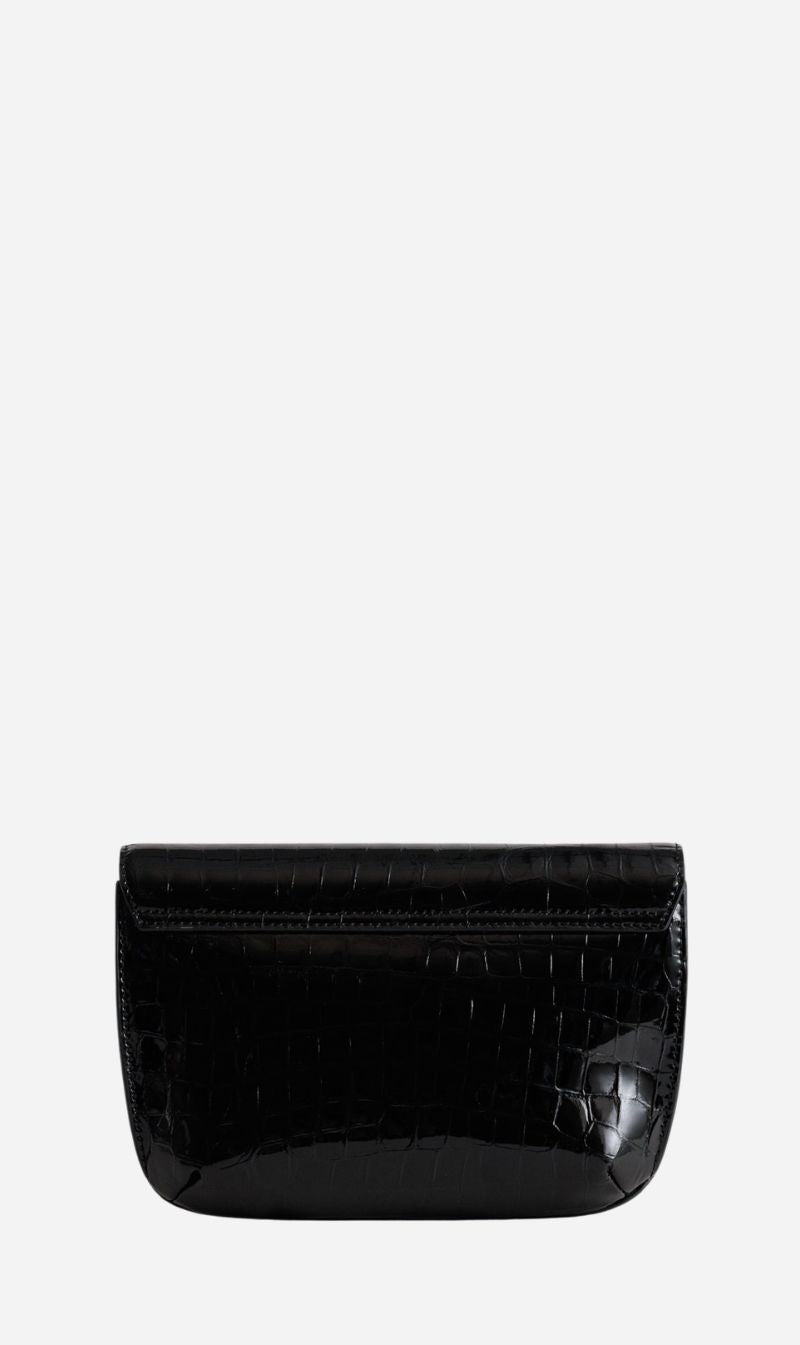 Yu Mei | Keriana Clutch - Black Croc