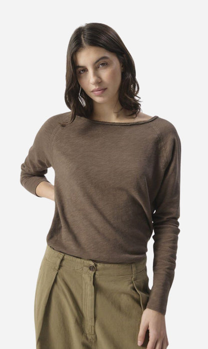 American Vintage | Sonoma 31 Long Sleeve T.Shirt - Vintage Chestnut