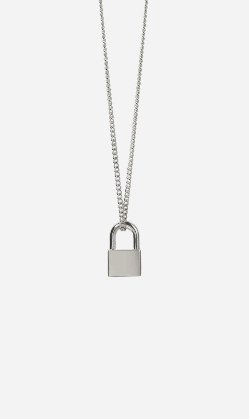 Meadowlark | Locked Charm Necklace - Silver