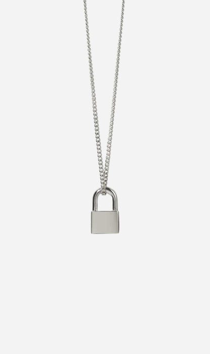 Meadowlark | Locked Charm Necklace - Silver
