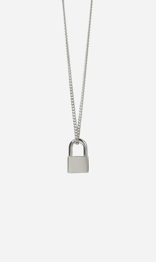 Meadowlark | Locked Charm Necklace - Silver