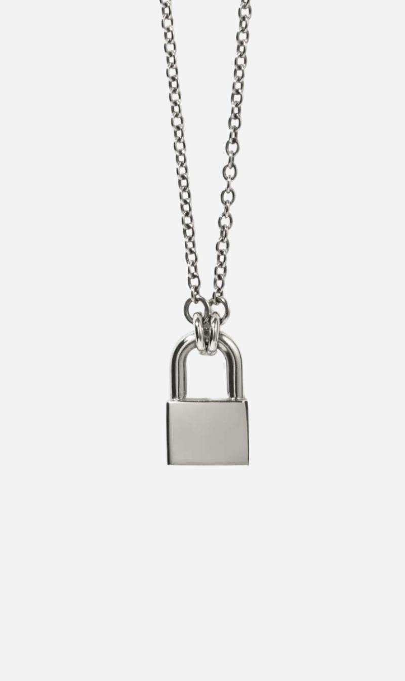 Meadowlark | Locked Necklace Medium - Silver
