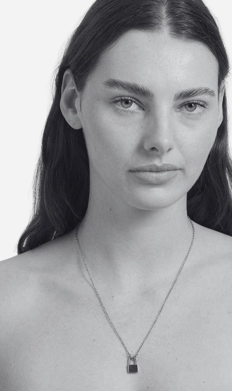 Meadowlark | Locked Necklace Medium - Silver