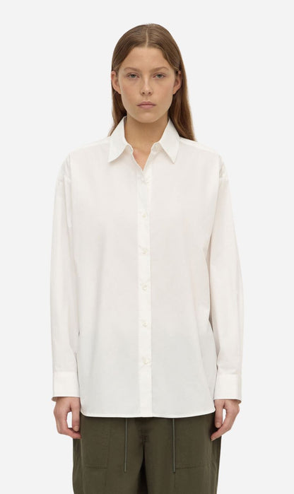 Assembly Label | Micha Poplin Long Sleeve Shirt - White