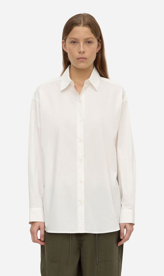 Assembly Label | Micha Poplin Long Sleeve Shirt - White